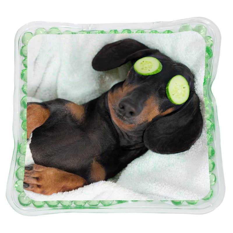 Custom Chill Square Aqua Pearls™ Hot/Cold Pack - 1