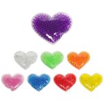 Custom Full Color Large Heart Aqua Pearls™ Hot/Cold Pack - 1