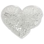 Custom Full Color Large Heart Aqua Pearls™ Hot/Cold Pack - 3
