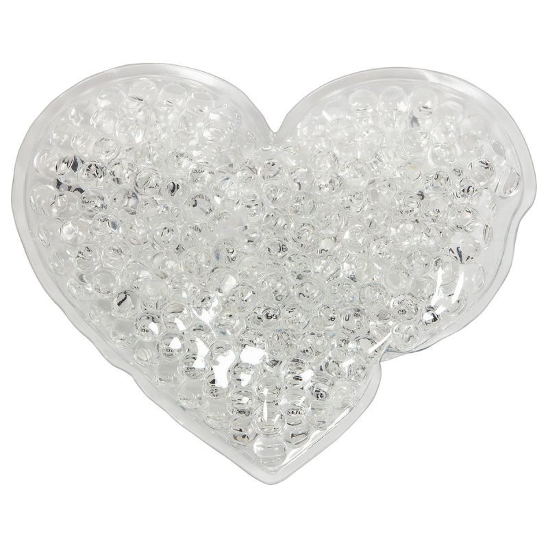 Custom Full Color Large Heart Aqua Pearls™ Hot/Cold Pack - 3