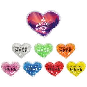 Custom Full Color Large Heart Aqua Pearls™ Hot/Cold Pack
