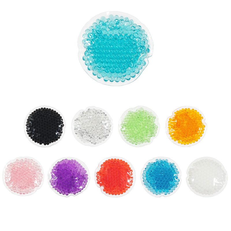 Custom Full Color Mini Round Aqua Pearls™ Hot/Cold Pack - 1