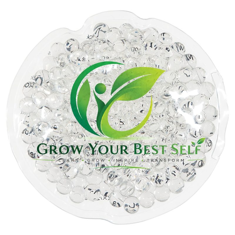 Custom Full Color Mini Round Aqua Pearls™ Hot/Cold Pack - 6