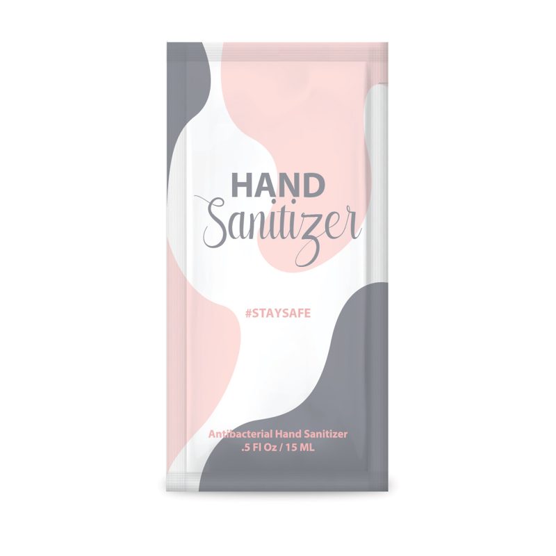 Custom 1/2 Oz. Instant Hand Sanitizer Gel Pack - 8