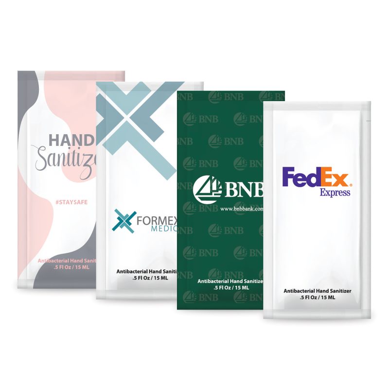 Custom 1/2 Oz. Instant Hand Sanitizer Gel Pack