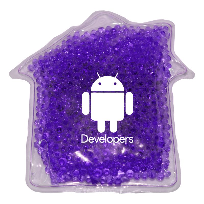 Custom Gel Tekbeads Hot/Cold Pack (House Shape) - 6