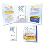 Custom Tek Booklet 2 with 1/2 fl oz Instant Hand Sanitizer Gel Pack