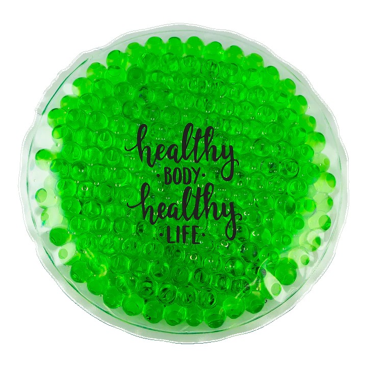 Custom Glacier Small Round Gel Beads Hot/Cold Pack - 8